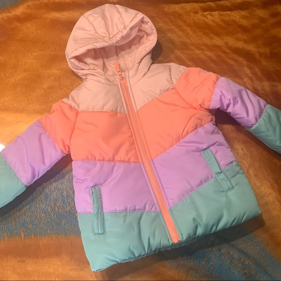 oshkosh rainbow bubble jacket